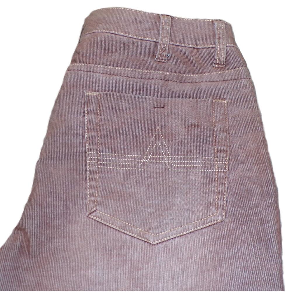 Y2k Blazer L Flare Pants 32x33 Burgundy Corduroy Grunge Boho American Exchange - Picture 11 of 16